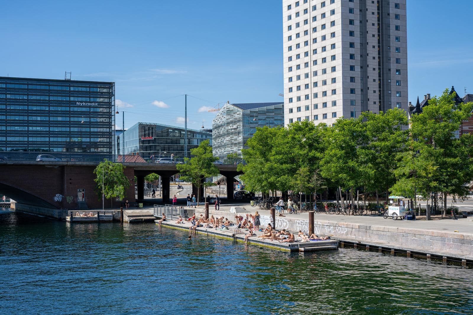 Havnefronten og bygninger i København
