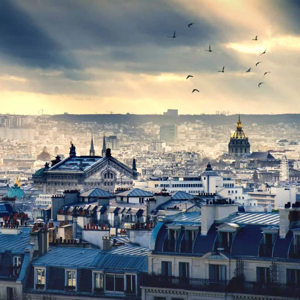 Hustakene i Paris sett fra Montmartre