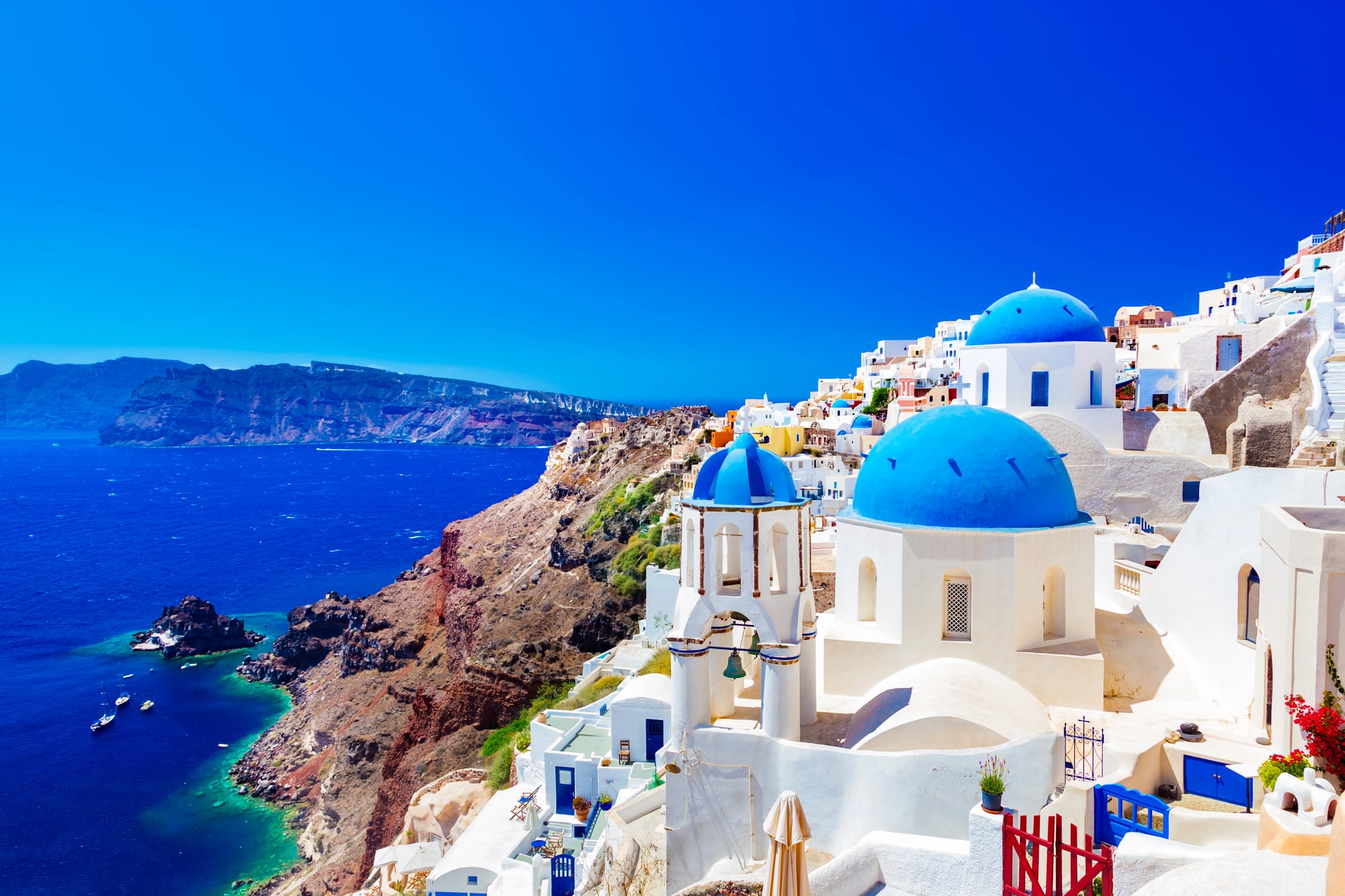Hvor bør man bo på Santorini