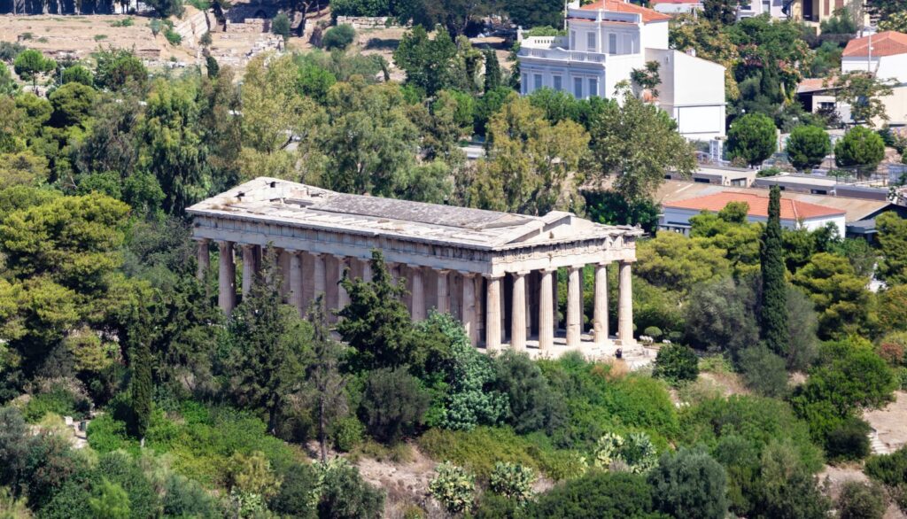 Severdigheter i Athen: de 20 beste tingene å se og gjøre 7 Agora og Hefaistos-tempelet