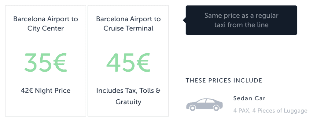 Transport fra Barcelona Lufthavn til sentrum - stor guide 6 Barcelona lufthavn taxi