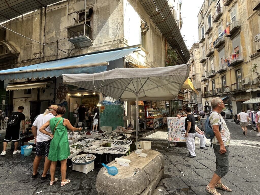 Fiskemarked i Napoli