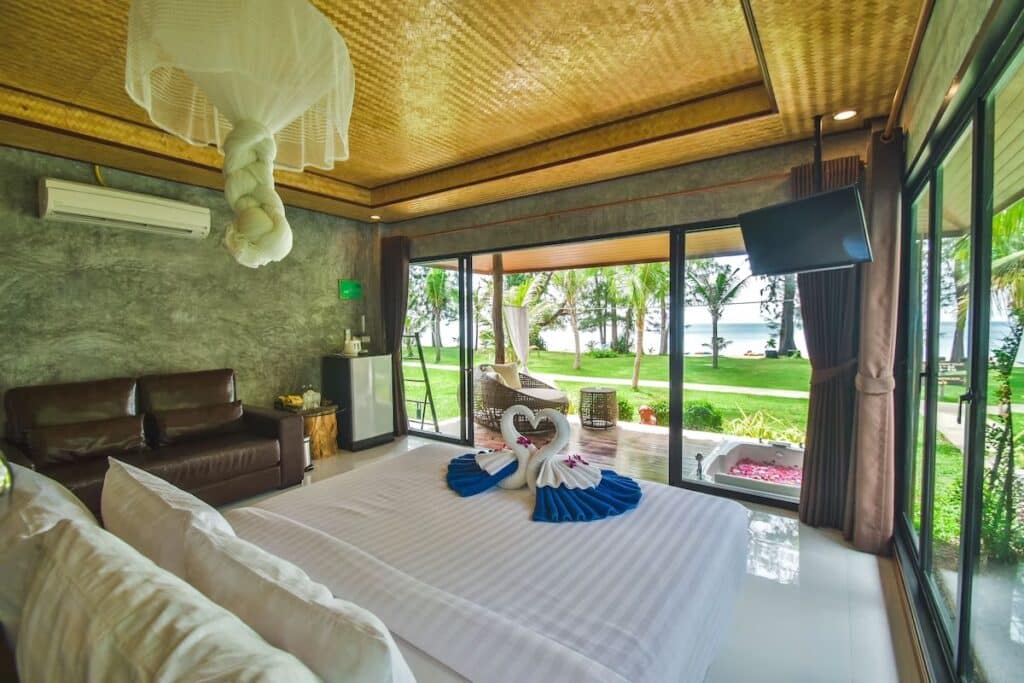 Long Beach Chalet, godt hotell på Koh Lanta