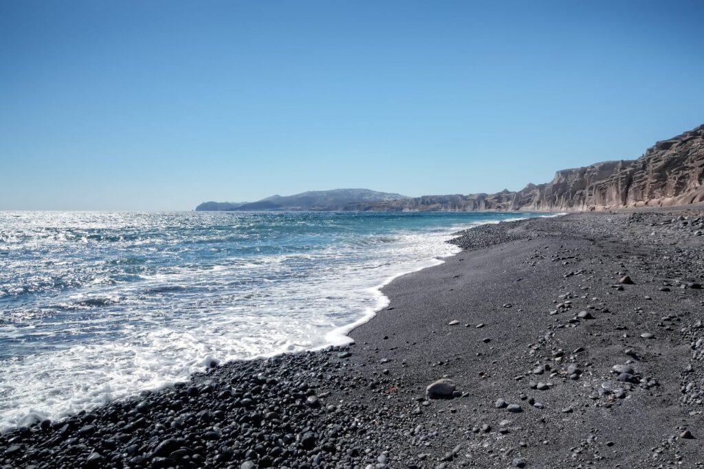 Strand på Santorini