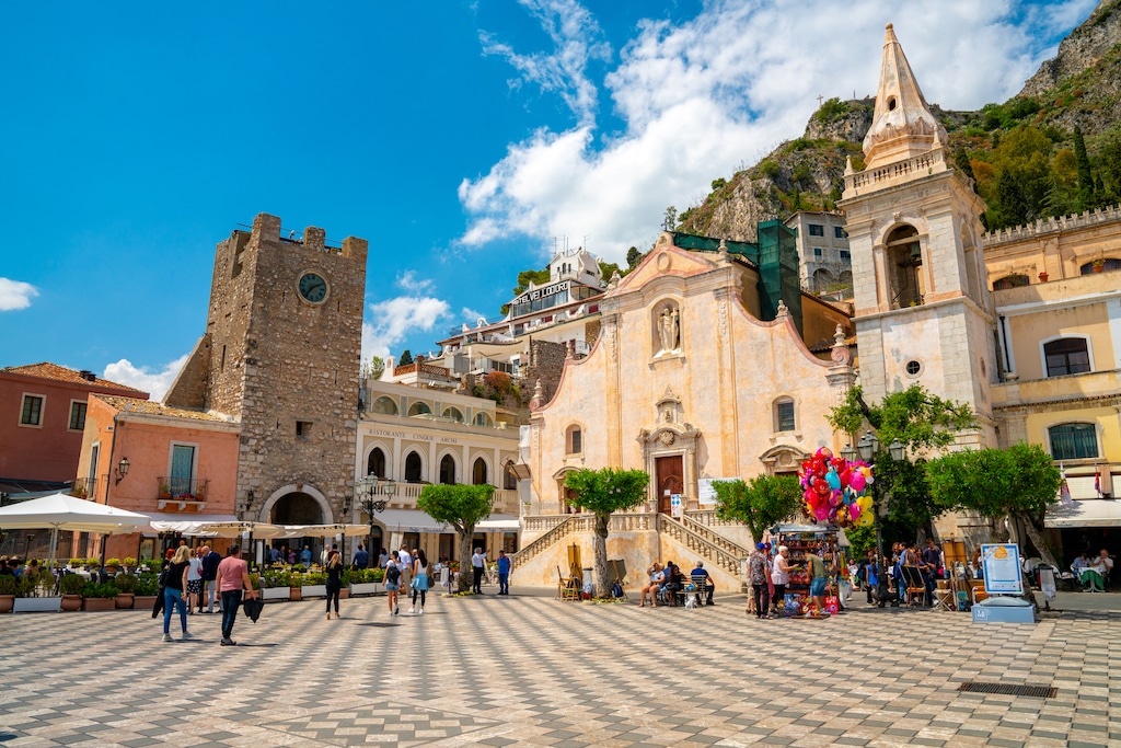 Taormina, vakreste by på sicilia