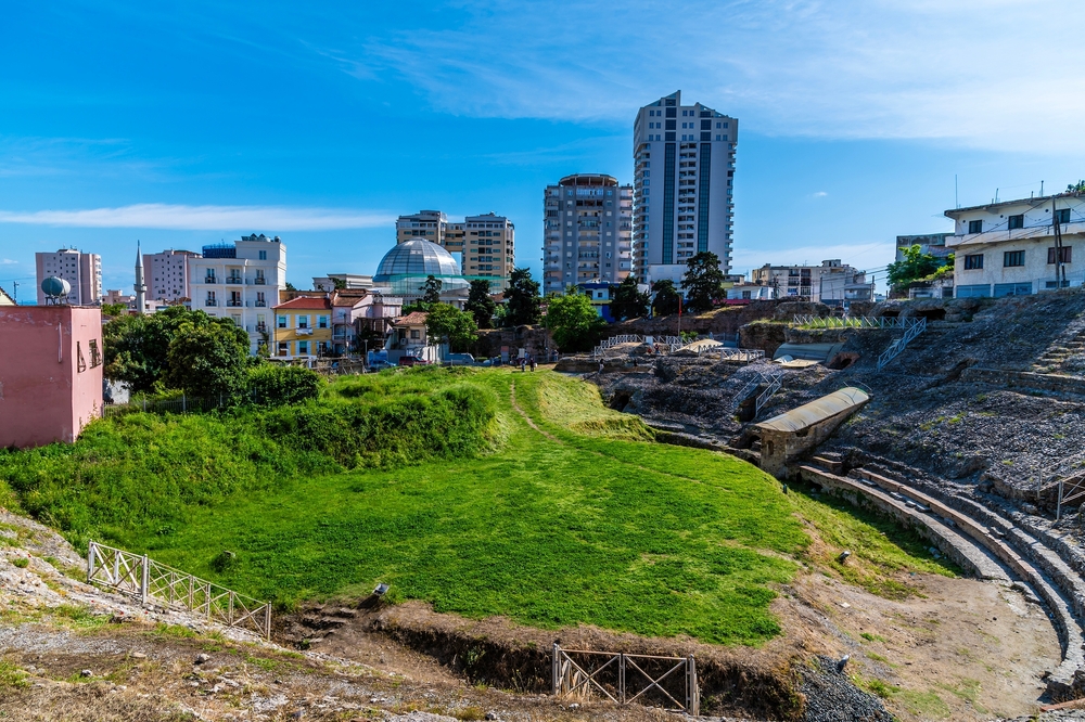 Det romerske amfiteateret i Durrës