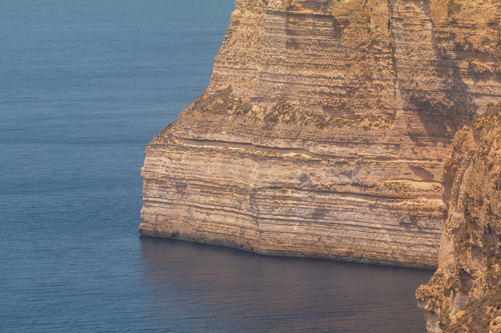Dingli Cliffs over Middelhavet på vestkysten av Malta