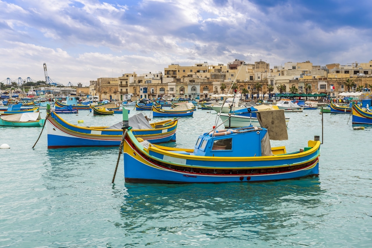 Fiskeværet Marsaxlokk på Malta
