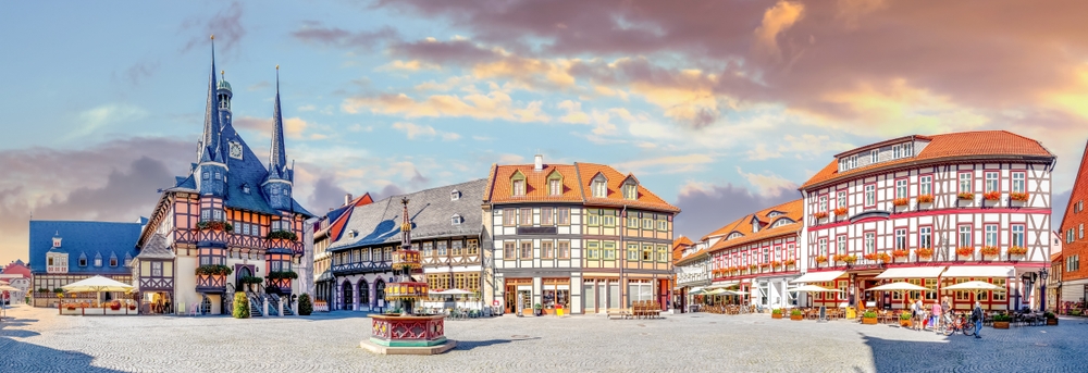 Gamlebyen i Wernigerode i Harz