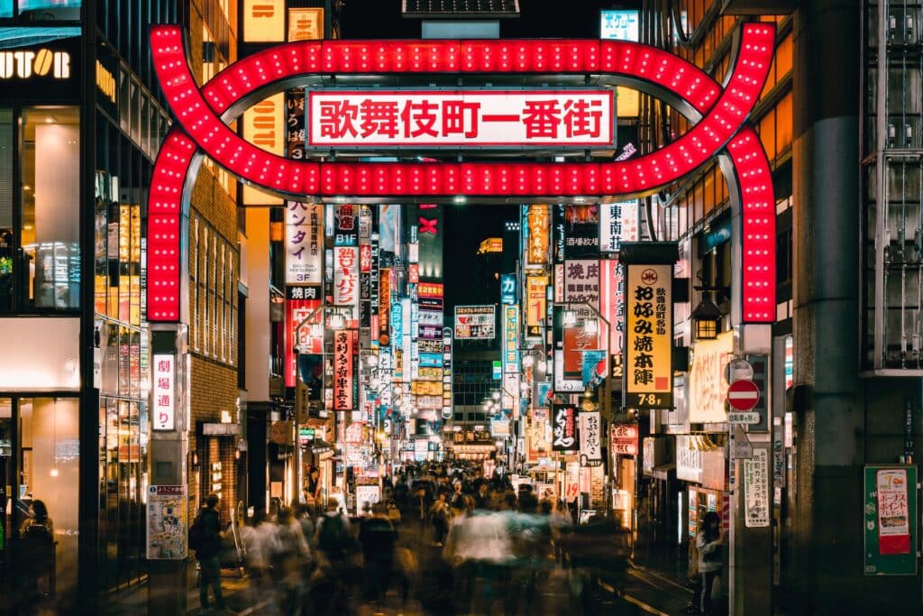 Kabukicho i Shinjuku i Tokyo