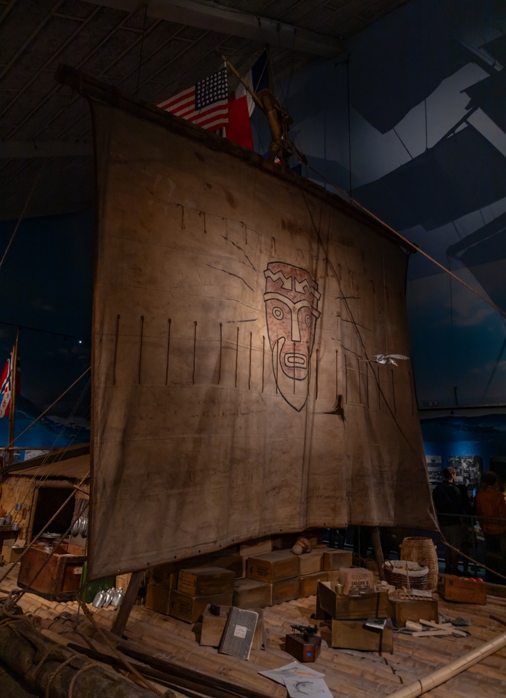 Kon-Tiki-flåten i Kon-Tiki Museet i Oslo