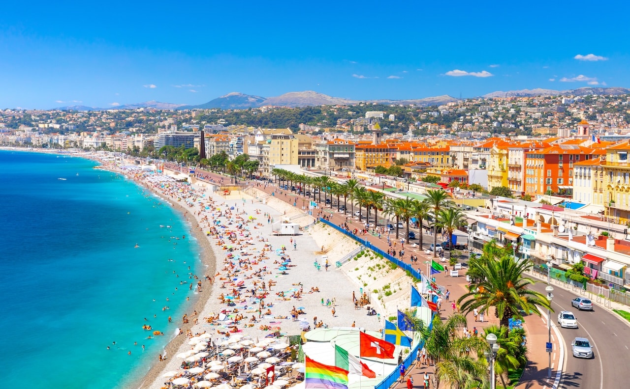 Promenade des Anglais i Nice
