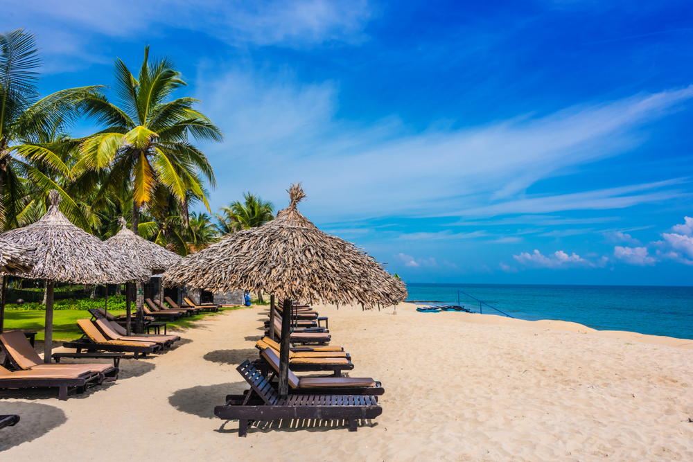 Sandstranden Cua Dai Beach ved Hoi An