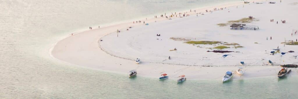 Strand på Zanzibar