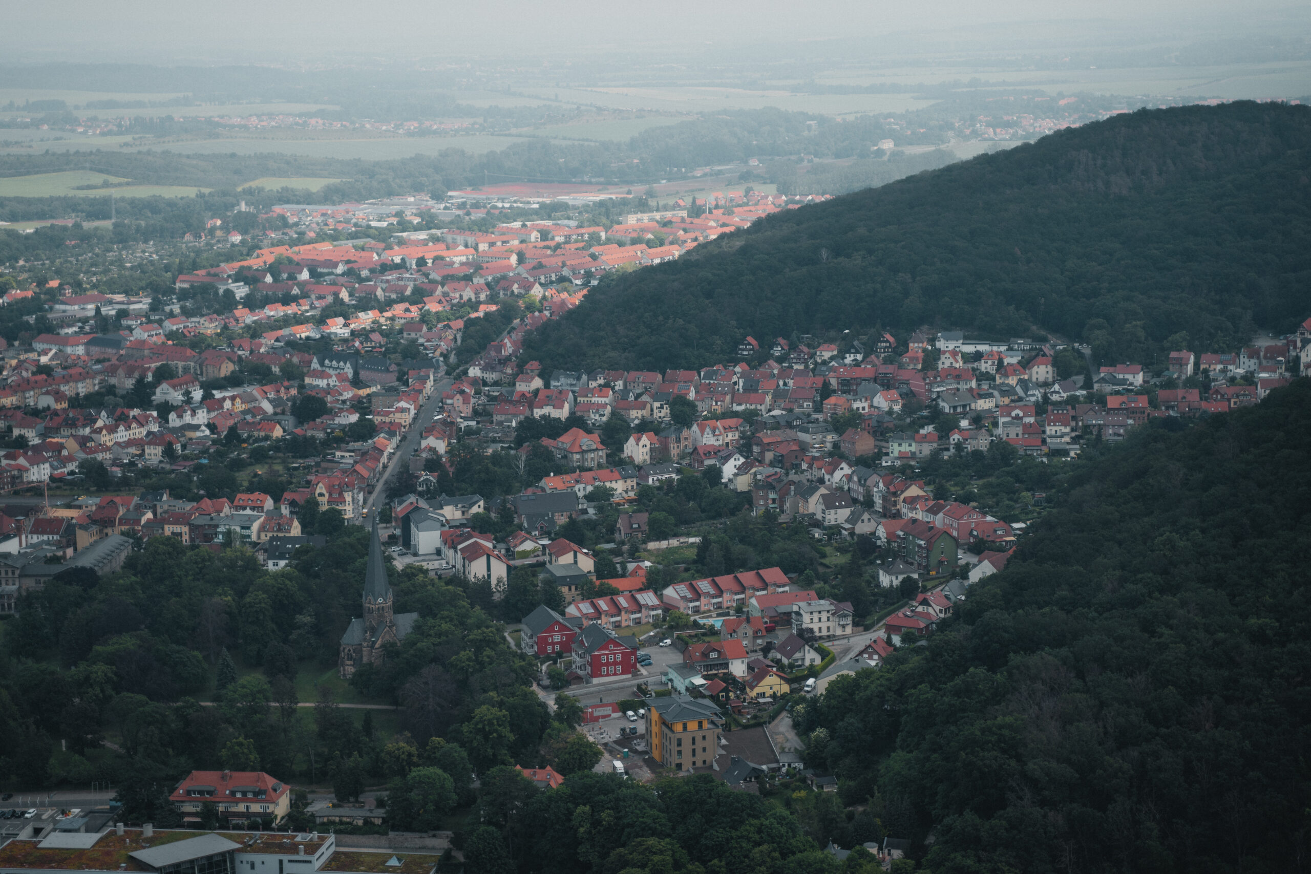 Thale i Harz sett ovenfra