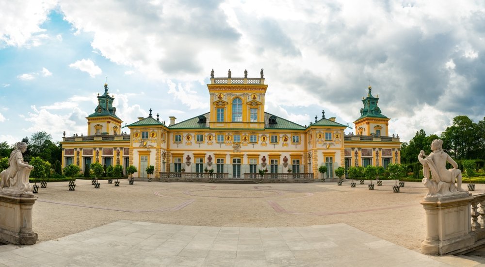 Barokkpalasset i Wilanów i Warszawa