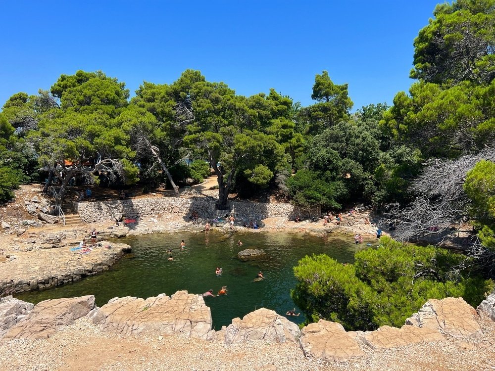 Dødehavet på øya Lokrum utenfor Dubrovnik