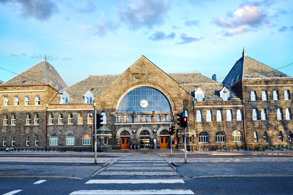 Den gamle stasjonsbygningen på Bergen stasjon