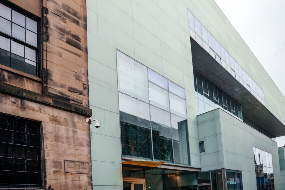 Glasgow School of Arts Reid Building på Renfrew Street i Glasgow