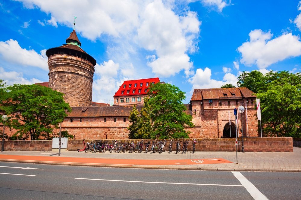 Handwerkerhof ved Königstor like ved Hauptbahnhof i Nürnberg
