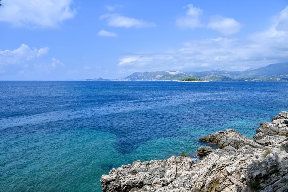 Havnen i Cavtat sør for Dubrovnik