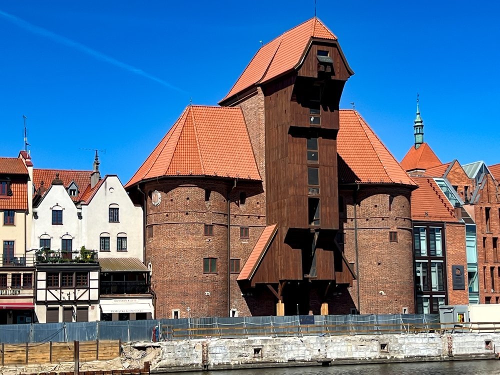 Kaien ved Motława med Kranen