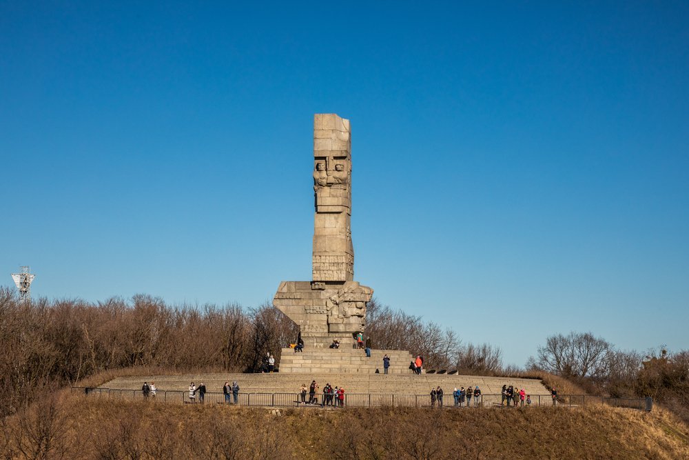 Monumentet på Westerplatte sett fra ferjen