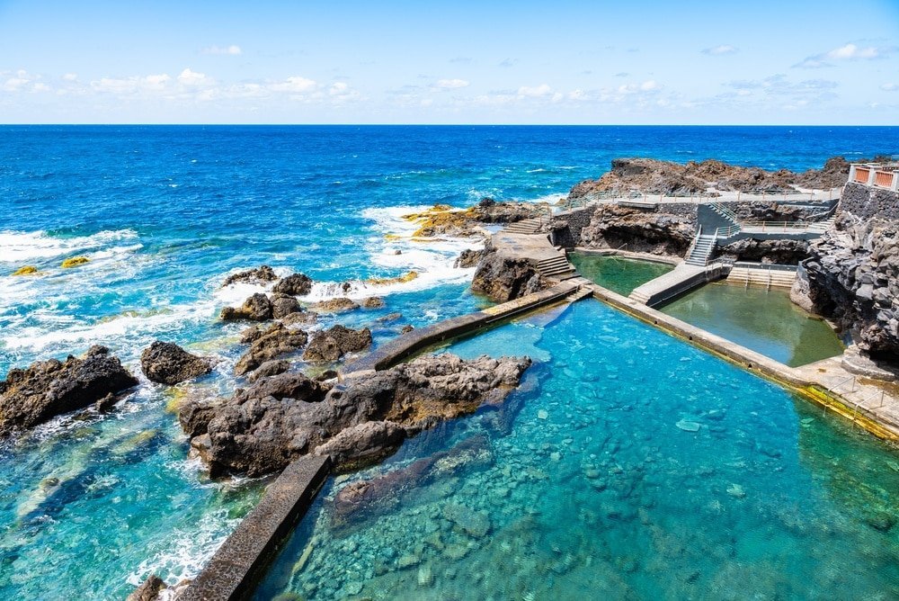 Naturbassengene La Fajana i Barlovento på La Palma