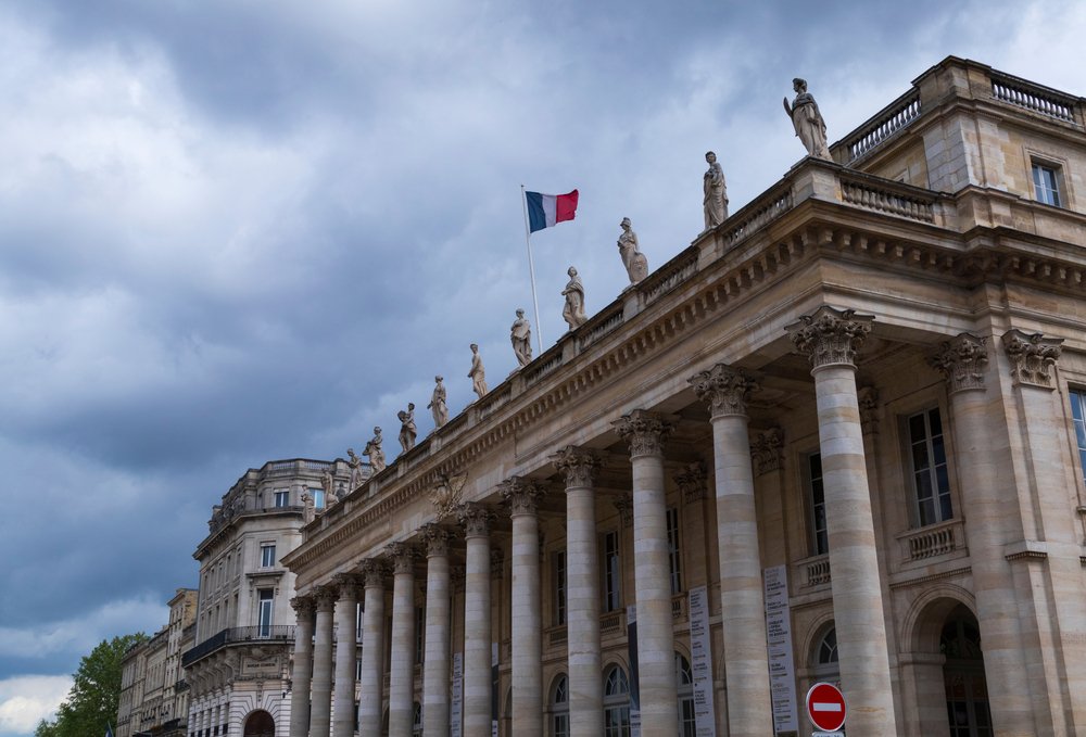 Operahuset Grand Théâtre på Place de la Comédie i Bordeaux