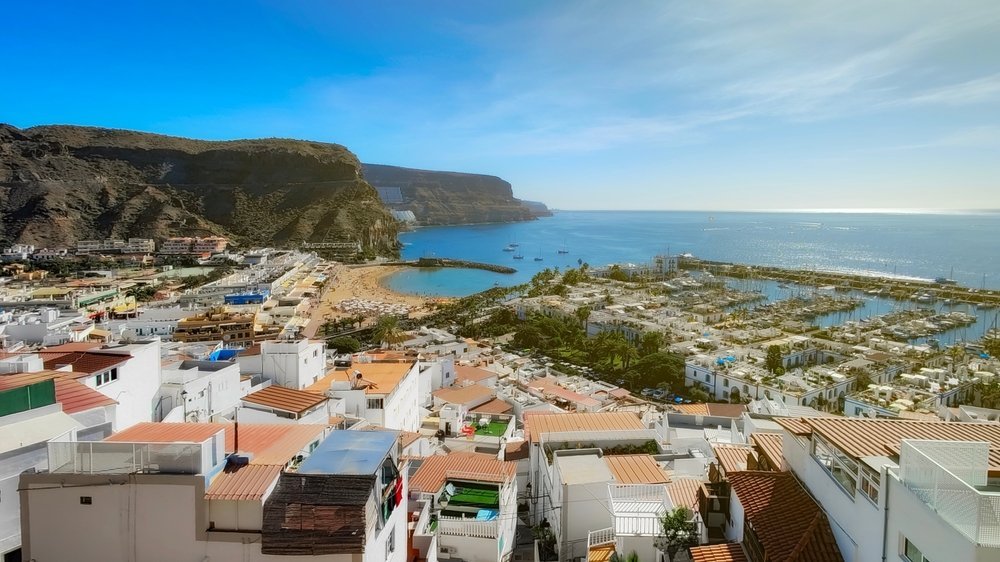 Puerto Rico på Gran Canaria sett ovenfra