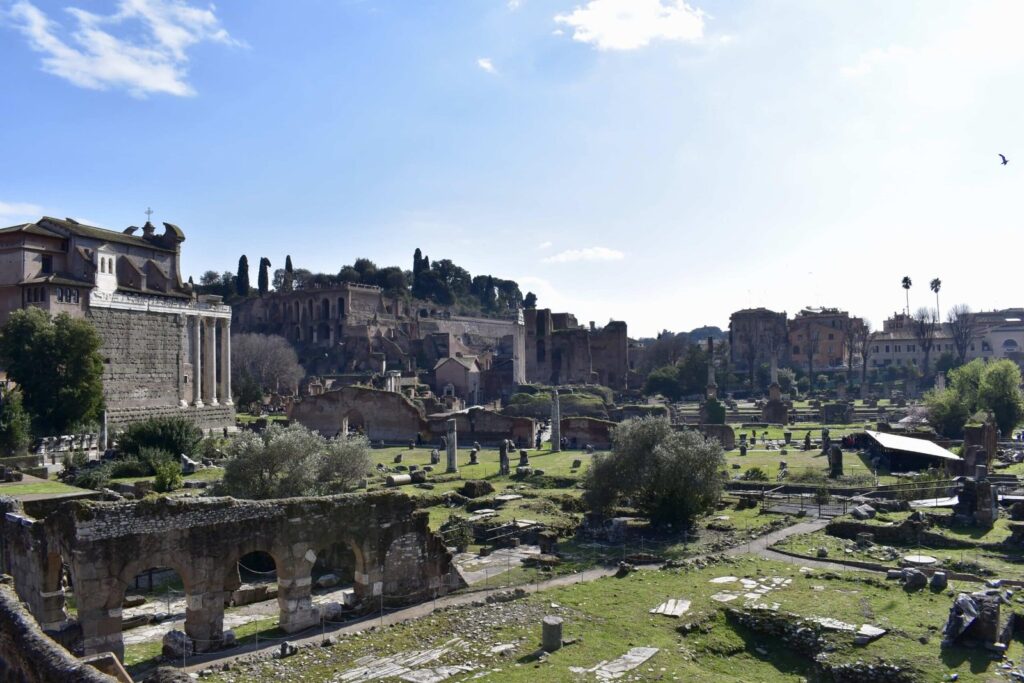 Ruinene av Forum Romanum i Roma