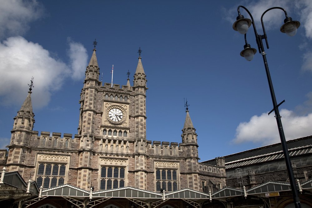 Stasjonsbygningen Bristol Temple Meads i Redcliffe