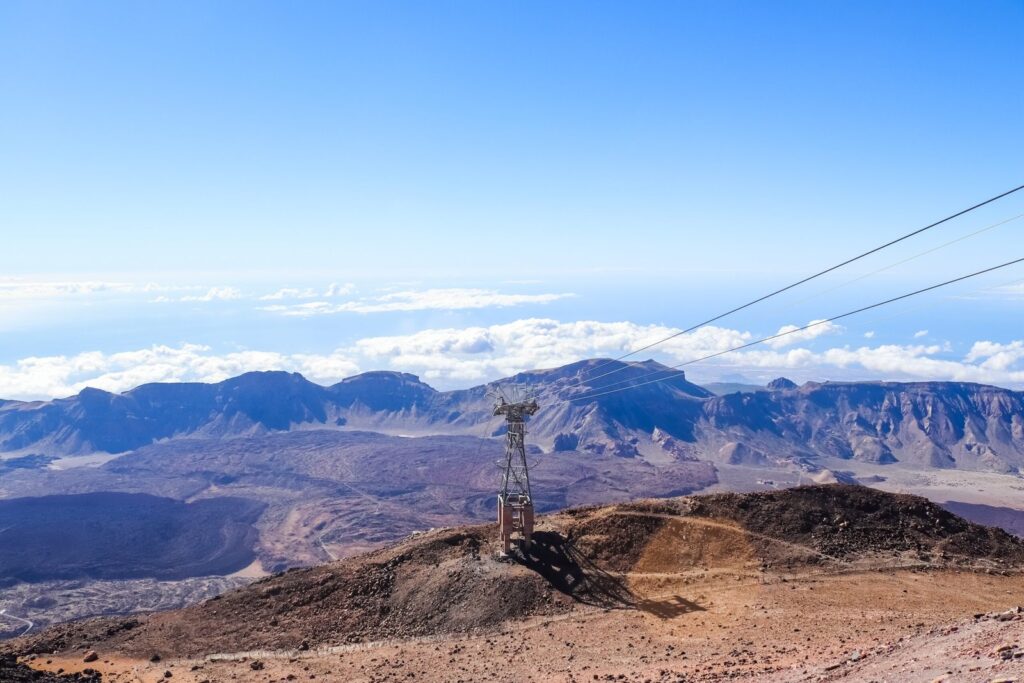 Severdigheter på Tenerife: de 18 beste tingene å se og gjøre 3 Taubanens kabin på vei opp Teide