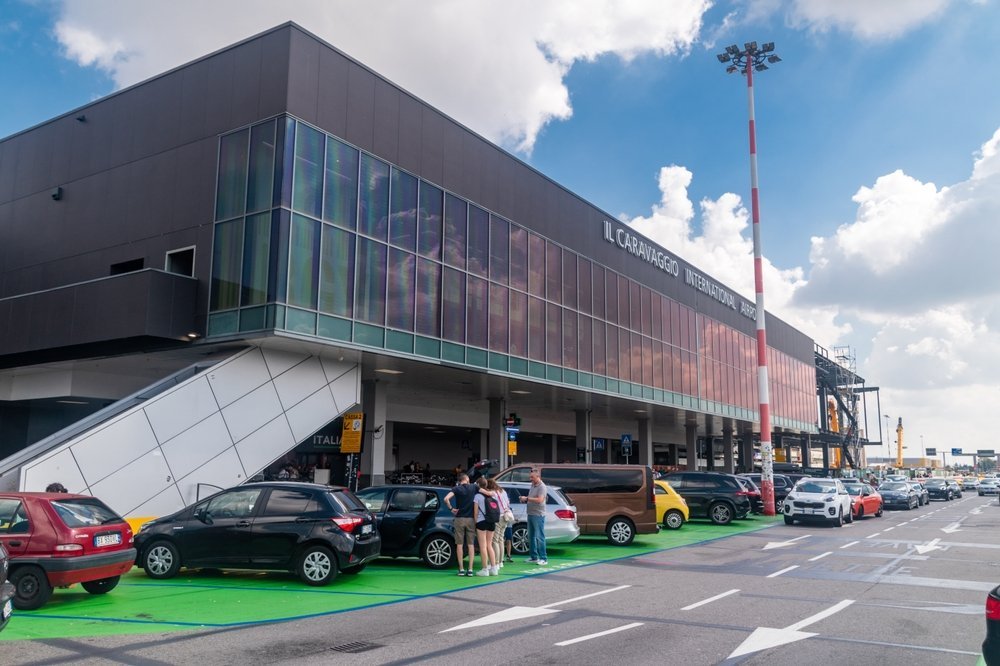 Terminalbygningen på Bergamo lufthavn i Orio al Serio