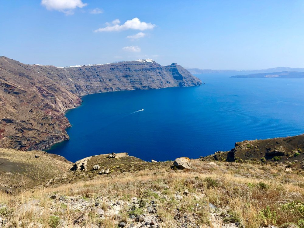 turstien Fira-Oia langs calderaen