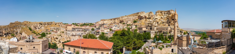 Hvor bør man bo i Kappadokia? De 6 beste byene & gode hoteller 4 Panoramautsikt over Ürgüp i Kappadokia