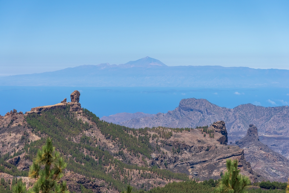 Severdigheter på Gran Canaria: de 17 beste tingene å se og gjøre 5 Utsikt fra Pico de las Nieves over fjellandskapet mot Roque Nublo på Gran Canaria