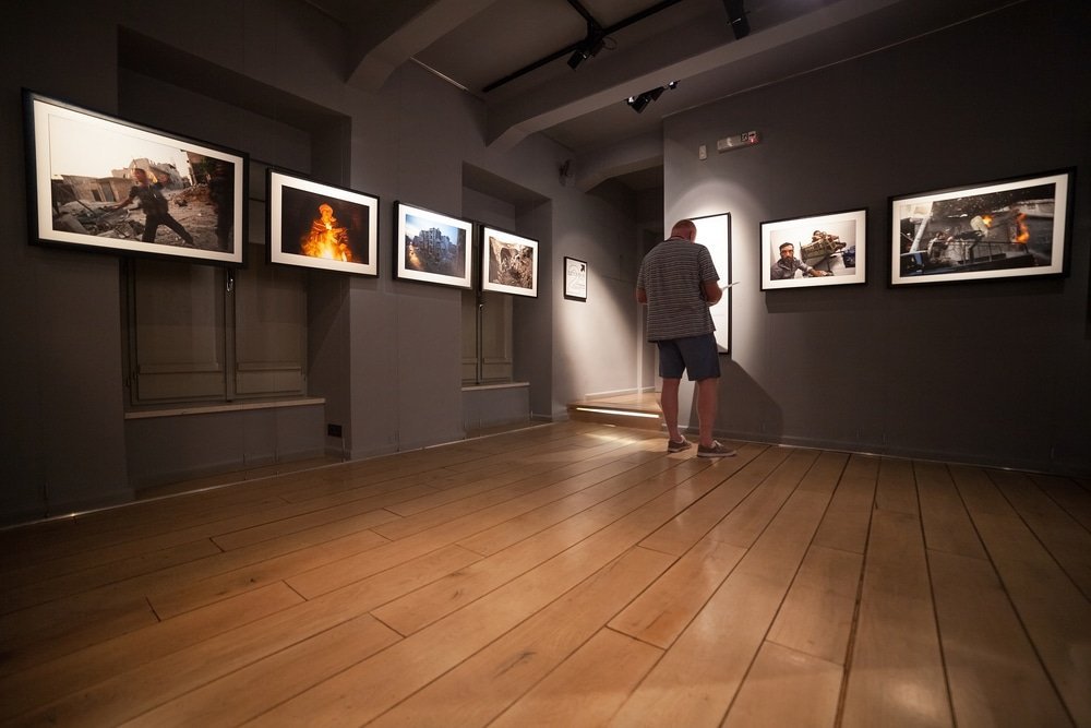 Utstillingen i galleriet War Photo Limited i Dubrovnik